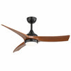 Morgenvia Aero 52 Inch LED Ceiling Fan with Light, Walnut 3-Blade